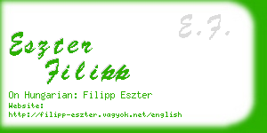 eszter filipp business card